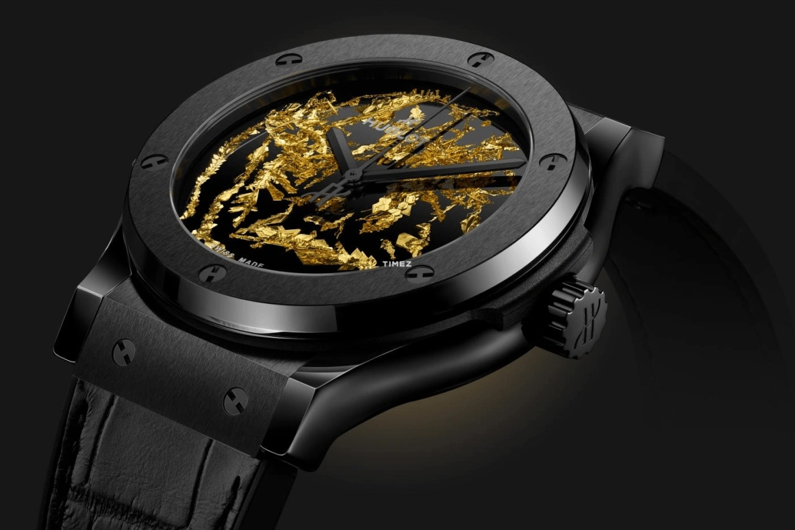 Hublot,Classic Fusion 42mm,42mm,Ceramic,Black,Gold,Sapphire,Round,Black,542,542.CX.0660.LR