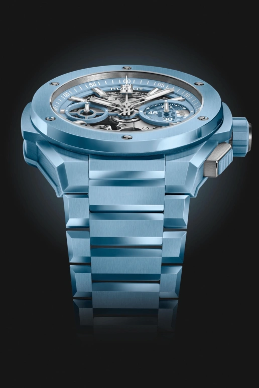 Hublot,Big Bang 42mm,42mm,Ceramic,Sky Blue,Blue,Automatic,72hours,In-house Caliber,451,451.EX.5120.EX