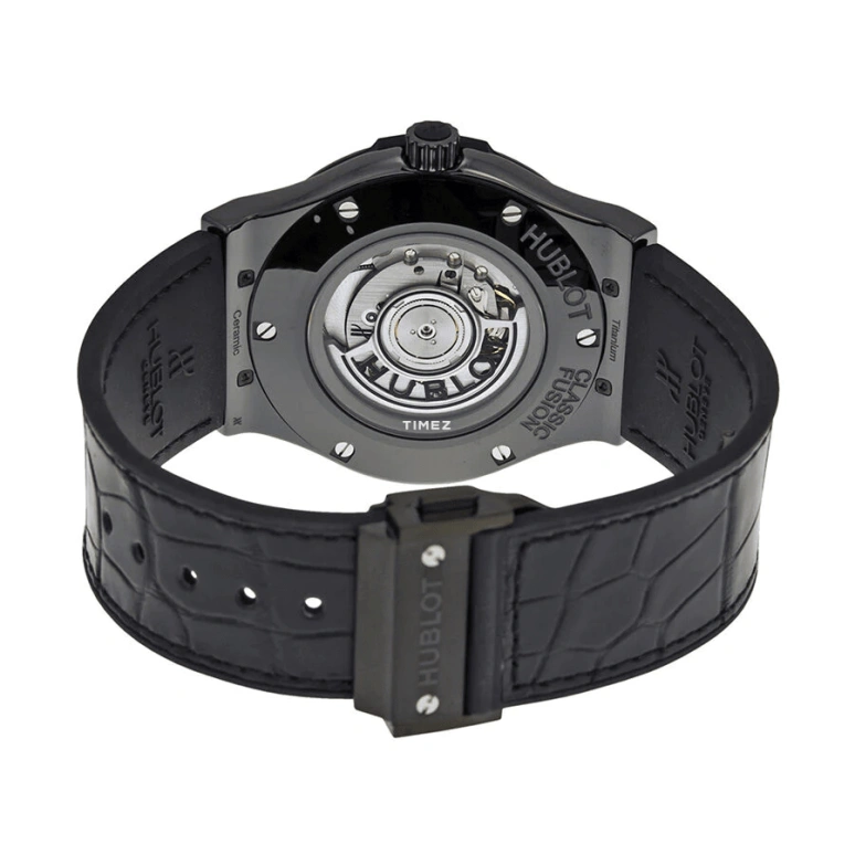 Hublot,Classic Fusion 45mm,45mm,Ceramic,Black,Automatic,Day,Sapphire,Crystal Glass,511,511.CM.1770.LR