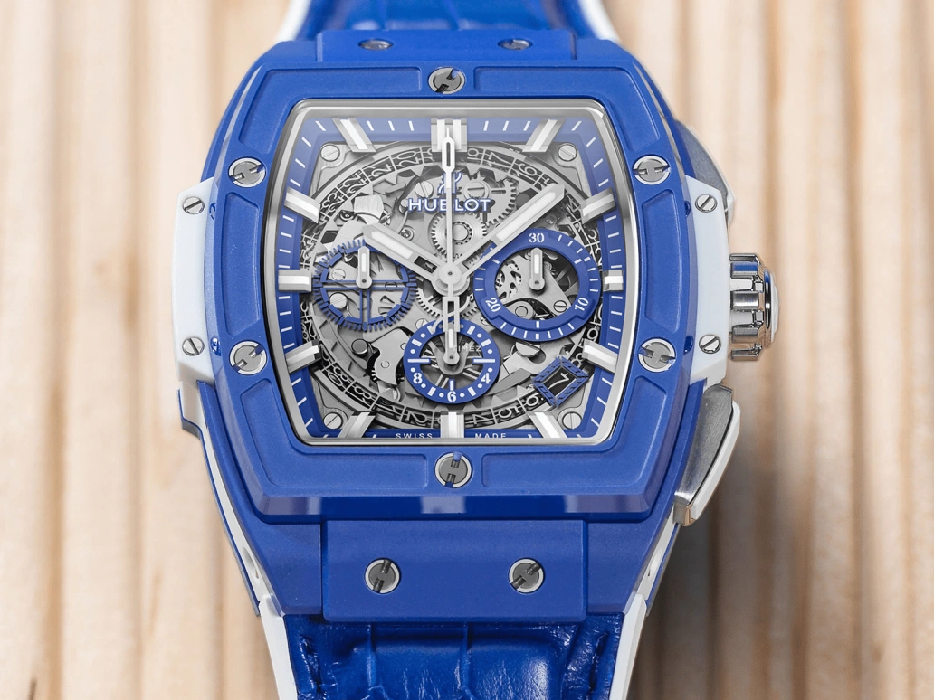 Hublot,Spirit of Big Bang 42mm,42mm,Ceramic,Blue,Skeleton,Automatic,50hours,In-house Caliber,641,641.EX.5129.LR