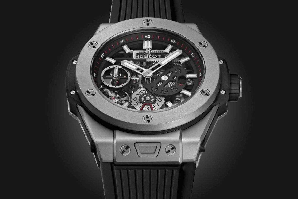 Hublot,Big Bang 45mm,45mm,Titanium Gold,Black,Handwound,240hours,In-house Caliber,414,414.NI.1123.RX