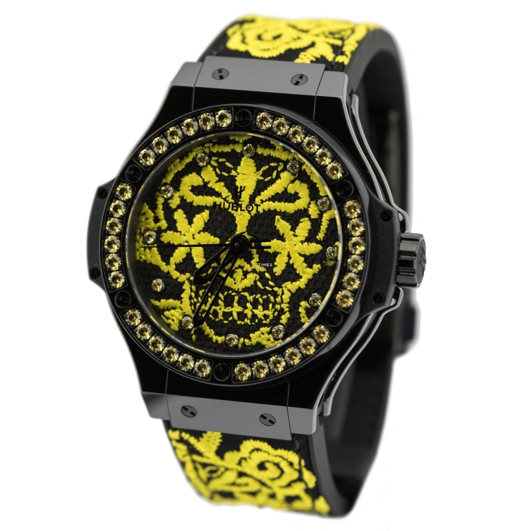 Hublot,Big Bang 41mm,41mm,Ceramic,Yellow,Black,Automatic,42hours,In-house Caliber,343,343.CY.6590.NR.1211