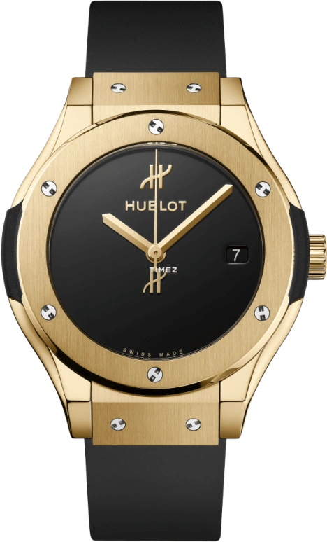 Hublot,Classic Fusion 38mm,38mm,Yellow Gold,Black,Day,Sapphire,Crystal Glass,Round,565,565.VX.1230.RX.MDM