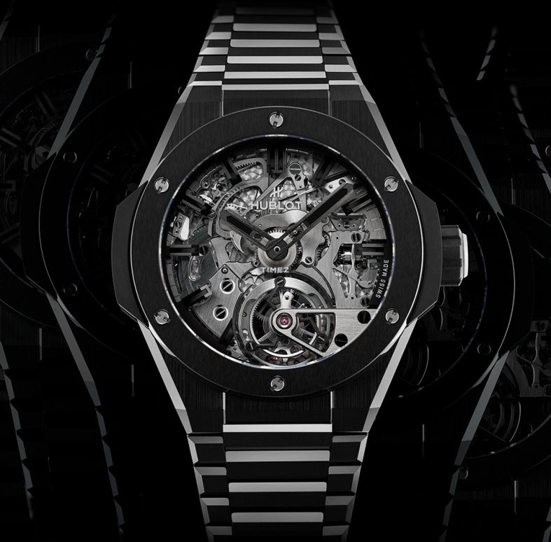 Hublot,Big Bang 43mm,43mm,Ceramic,Black,Handwound,Tourbillon,Minute Repeater,458,458.CX.1170.CX.YOS