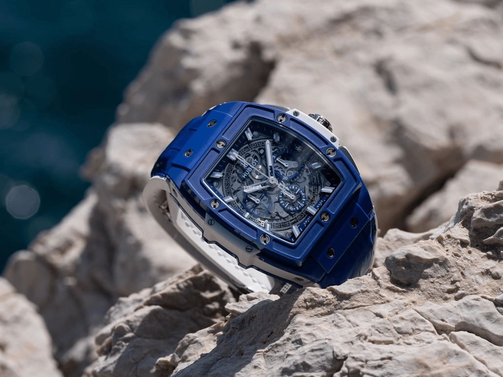 Hublot,Spirit of Big Bang 42mm,42mm,Ceramic,Blue,Skeleton,Automatic,50hours,In-house Caliber,641,641.EX.5129.LR