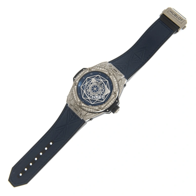 Hublot,Big Bang 45mm,45mm,Titanium,Blue,Automatic,Sapphire,Titanium Gray,415,415.NX.7179.VR.1704.MXM18