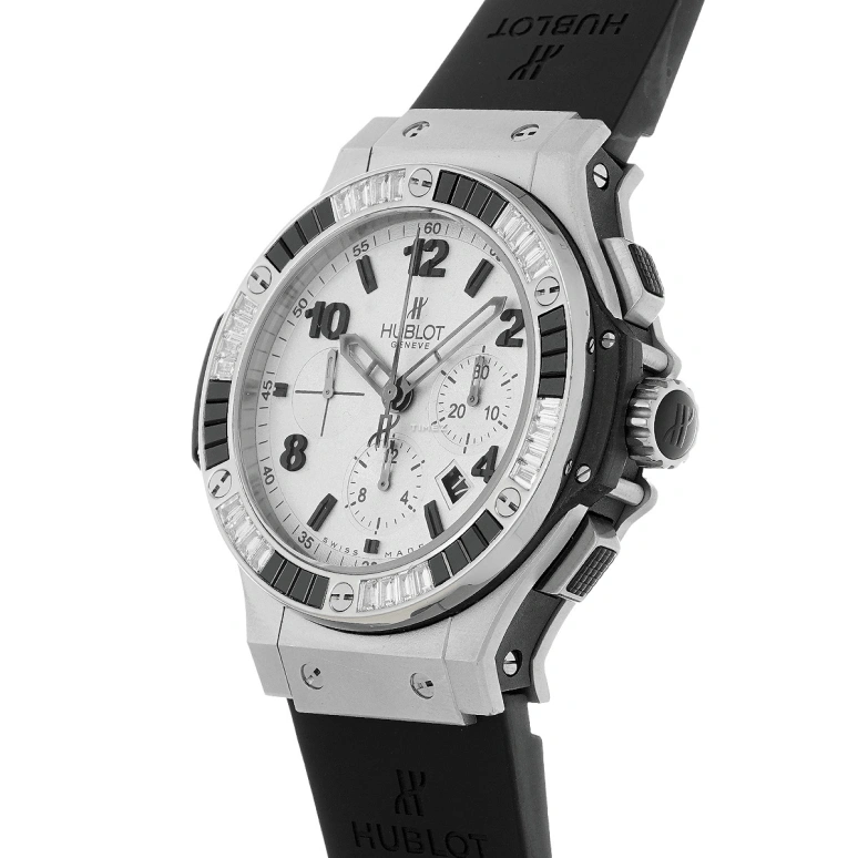 Hublot,Big Bang 44mm,44mm,Platinum,White,Automatic,Chronograph,Day,301,301.TI.450.RX.194