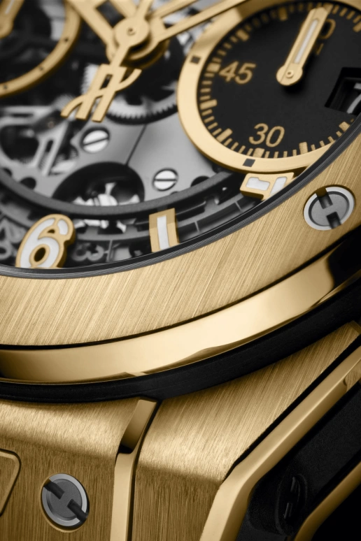 Hublot,Big Bang 42mm,42mm,Yellow Gold,Black,Automatic,72hours,In-house Caliber,441,441.VX.1131.RX