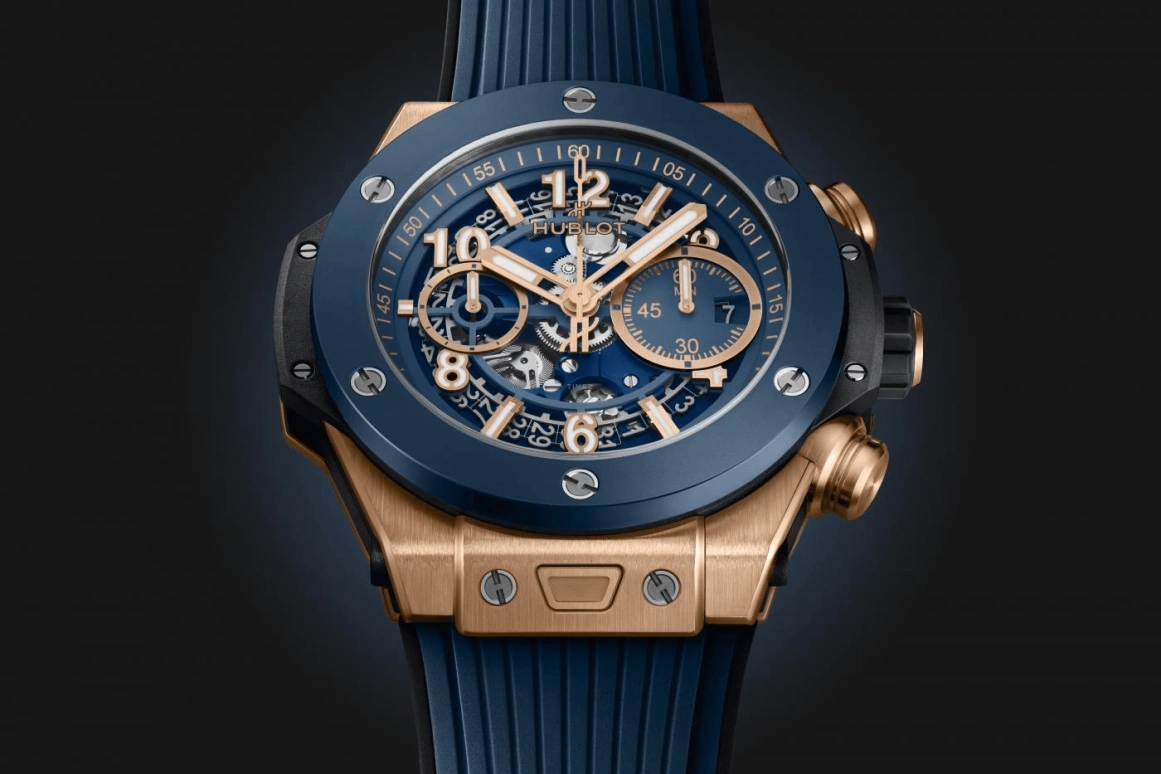 Hublot,Big Bang 44mm,44mm,KING GOLD,Blue,Automatic,72hours,In-house Caliber,421,421.OL.5180.RX