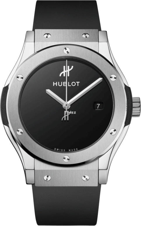 Hublot,Classic Fusion 42mm,42mm,Titanium,Black,Day,Sapphire,Crystal Glass,Round,542,542.NX.1270.RX.MDM