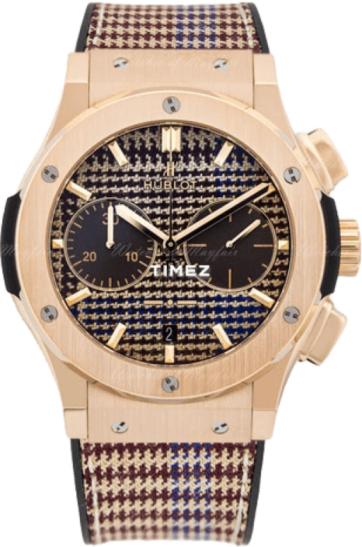 Hublot,Classic Fusion 45mm,45mm,Rose Gold,Brown,Multi-Color,Automatic,Chronograph,Day,521,521.OX.2709.NR.ITI18