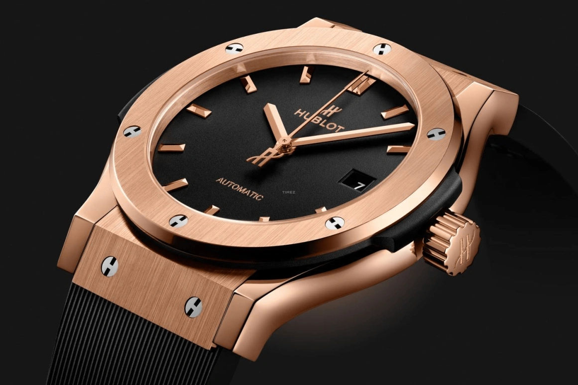 Hublot,Classic Fusion 42mm,42mm,KING GOLD,Black,Automatic,42hours,In-house Caliber,542,542.OX.1181.RX