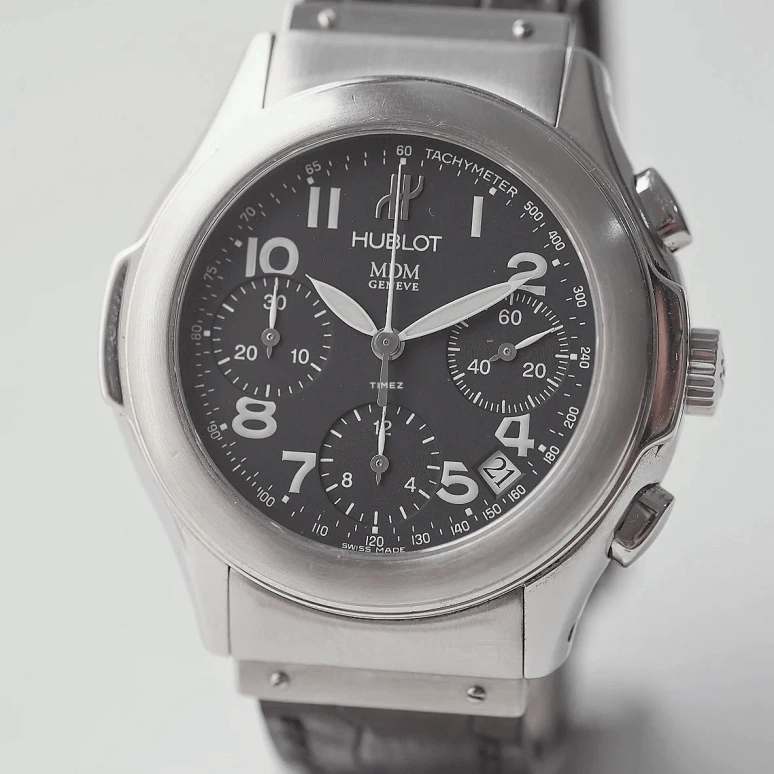 Hublot,Other 40mm,40mm,Stainless Steel,Black,Automatic,Chronograph,Day,1810,1810.1