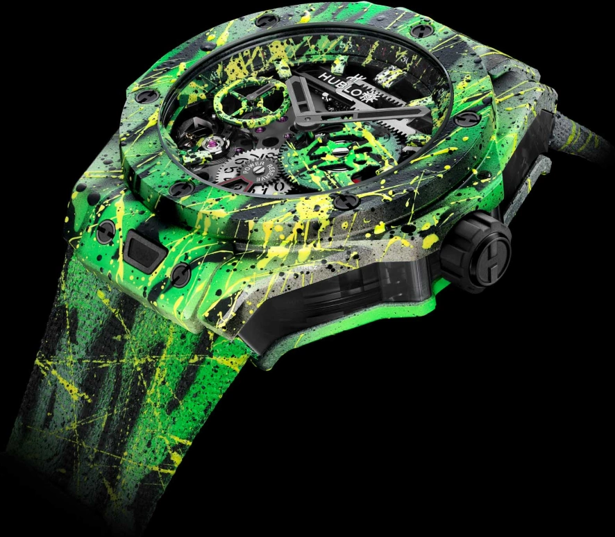 Hublot,Big Bang 44mm,44mm,Composite,Skeleton,Handwound,Chronograph,Day,424,424.XC.1122.NR.STR23