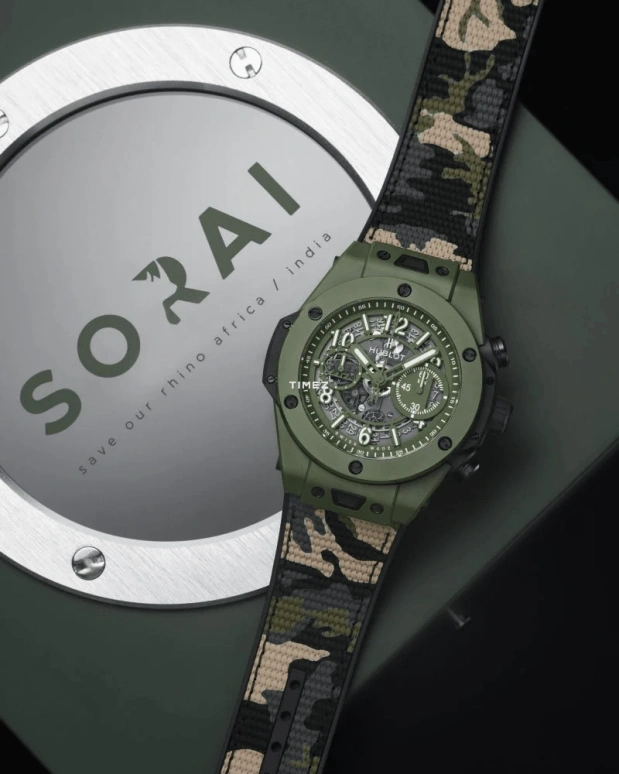 Hublot,Big Bang 45mm,45mm,Ceramic,Luminous,White,Green,Automatic,72hours,In-house Caliber,411,411.GX.5220.NR.SOA21
