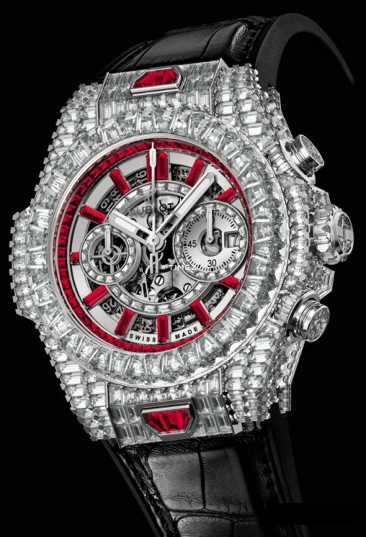 Hublot,Big Bang 45mm,45mm,White Gold,Silver,Automatic,Chronograph,Day,411,411.WX.9042.LR.9942