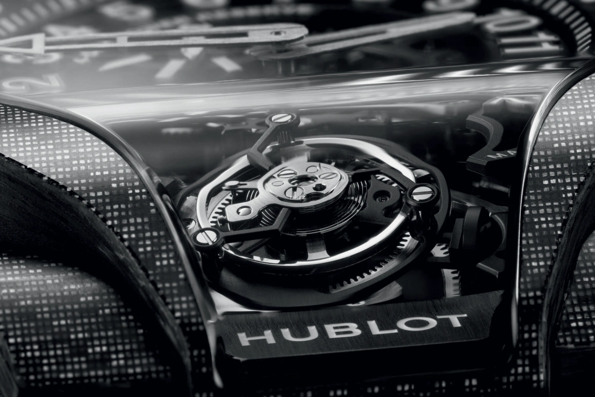 Hublot,MP 44mm,44mm,Carbon,Black,Skeleton,Handwound,Power Reserve Indicator,Tourbillon,913,913.YT.1170.RX