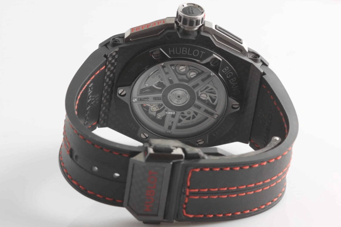 Hublot,Big Bang 45.50mm,45.50mm,Carbon,Red,Automatic,Day,72hours,401,401.QX.0123.VR