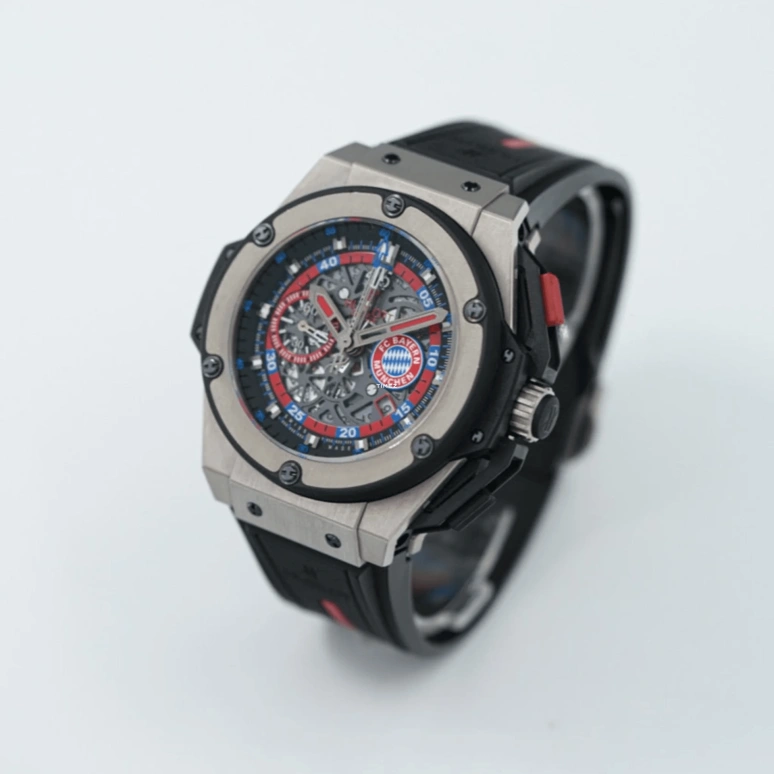 Hublot,King Power 48mm,48mm,Titanium Gold,Red,Automatic,Chronograph,Day,716,716.NX.1129.RX.BYM12