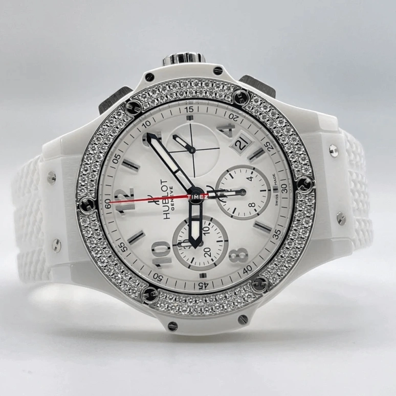 Hublot,Big Bang 41mm,41mm,Ceramic,White,Automatic,Chronograph,Day,341,341.CL.230.RW.114