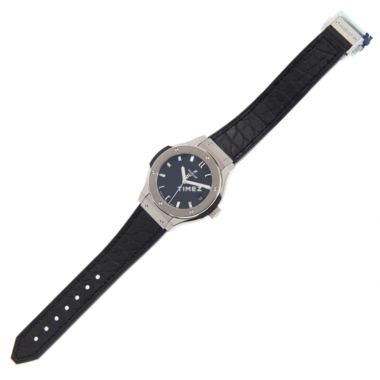 Hublot,Classic Fusion 33mm,33mm,Stainless Steel,Black,Quartz,Day,Sapphire,Crystal Glass,581,581.NX.1171.LR