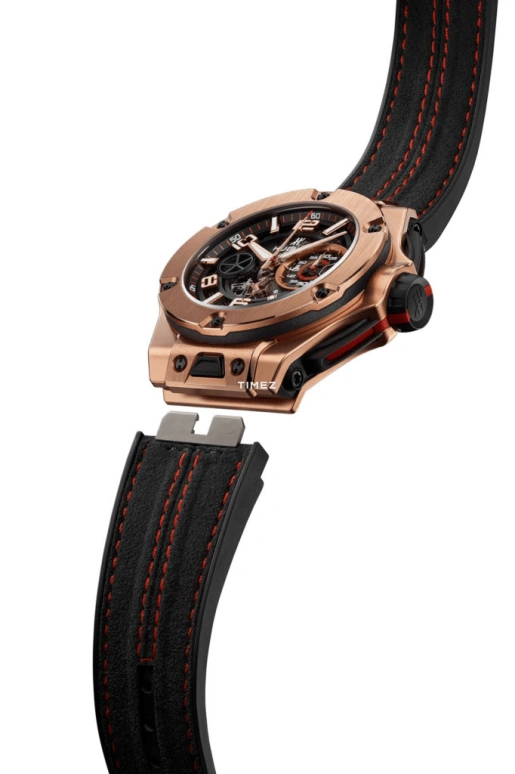 Hublot,Big Bang 45mm,45mm,Yellow Gold,Black,Gold,Skeleton,Sapphire,Crystal Glass,Round,402,402.OX.0138.WR