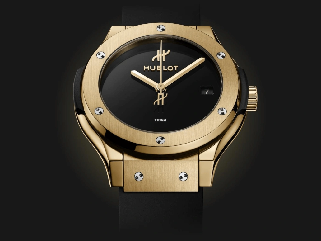 Hublot,Classic Fusion 38mm,38mm,Yellow Gold,Black,Day,Sapphire,Crystal Glass,Round,565,565.VX.1230.RX.MDM