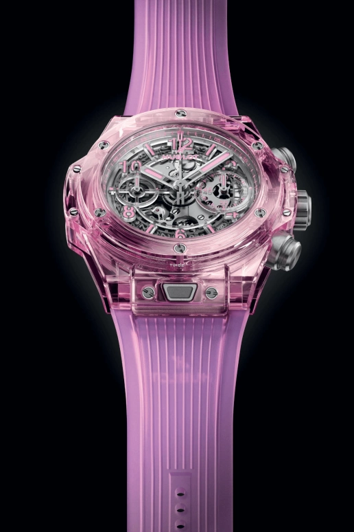 Hublot,Big Bang 42mm,42mm,Sapphire,Pink Red,Grey,Automatic,Chronograph,Day,Flyback,Column Wheel,72hours,In-house Caliber,441,441.JP.4890.RT