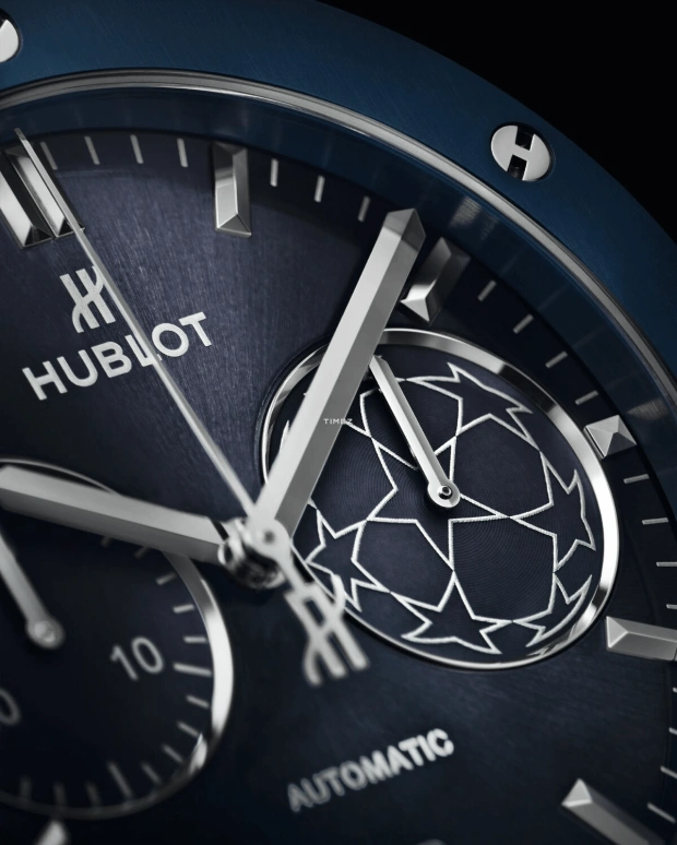 Hublot,Classic Fusion 45mm,45mm,Ceramic,Blue,Automatic,Chronograph,Day,521,521.EX.7170.LR.UCL18