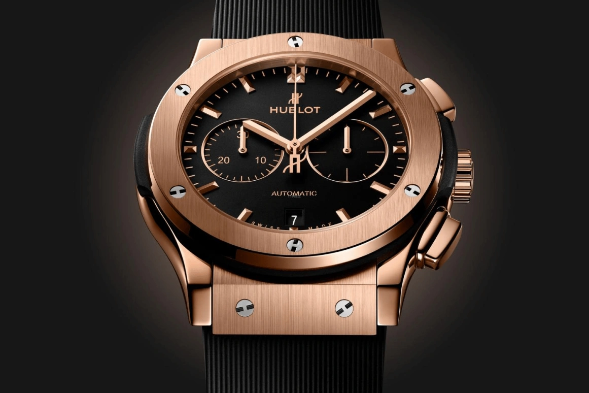 Hublot,Classic Fusion 42mm,42mm,KING GOLD,Black,Automatic,42hours,In-house Caliber,541,541.OX.1181.RX