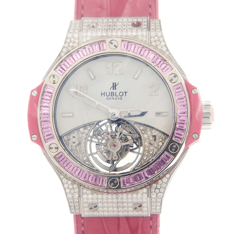 Hublot,Big Bang 41mm,41mm,Titanium,White,Handwound,Tourbillon,Sapphire,Crystal Glass,345,345.SP.2010.LR.0933