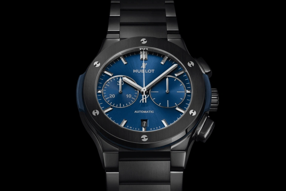 Hublot,Classic Fusion 45mm,45mm,Ceramic,Blue,Automatic,42hours,In-house Caliber,520,520.CM.7170.CM