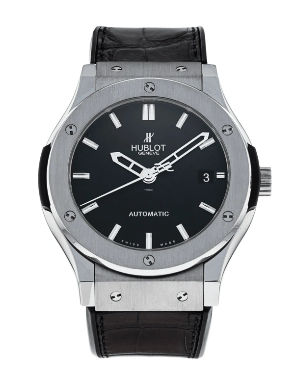 Hublot,Classic Fusion 45mm,45mm,Titanium,Black,Automatic,42hours,In-house Caliber,511,511.NX.1170.LR
