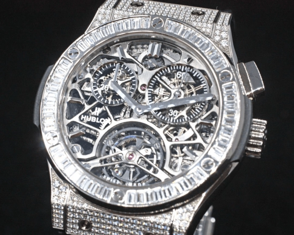 Hublot,Classic Fusion 45mm,45mm,Titanium,Skeleton,Automatic,Chronograph,Tourbillon,506,506.NX.0170.LR.0904