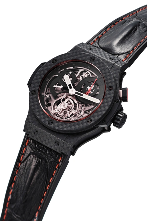 Hublot,Big Bang 44mm,44mm,Resin,Carbon,Black,Red,Automatic,Chronograph,Tourbillon,308,308.QX.1110.HR.SCF11