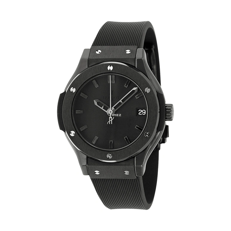Hublot,Classic Fusion 33mm,33mm,Ceramic,Black,Quartz,Day,In-house Caliber,581,581.CM.1110.RX