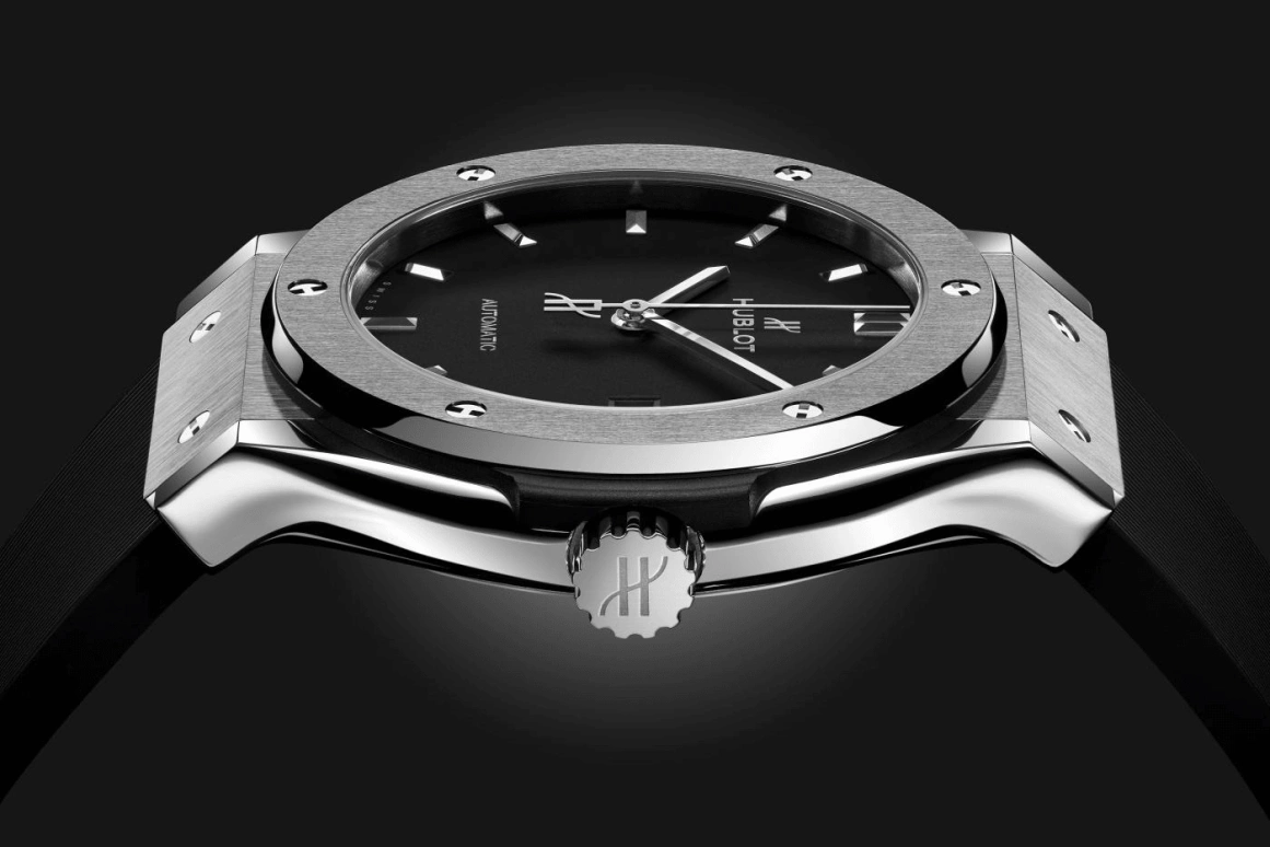Hublot,Classic Fusion 42mm,42mm,Titanium Gold,Black,Automatic,42hours,In-house Caliber,542,542.NX.1171.RX
