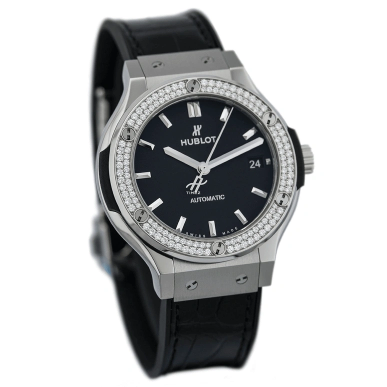 Hublot,Classic Fusion 38mm,38mm,Zirconium,Black,Automatic,Day,42hours,565,565.ZX.1170.LR