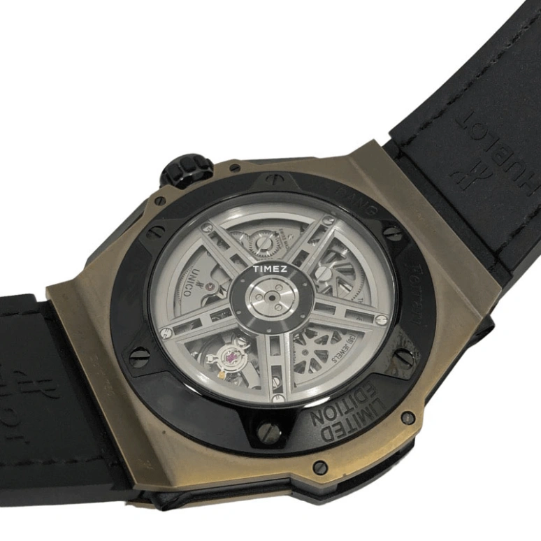 Hublot,Classic Fusion 45mm,45mm,Magic Gold,Black,Skeleton,Automatic,Chronograph,Day,401,401.MX.0123.GR