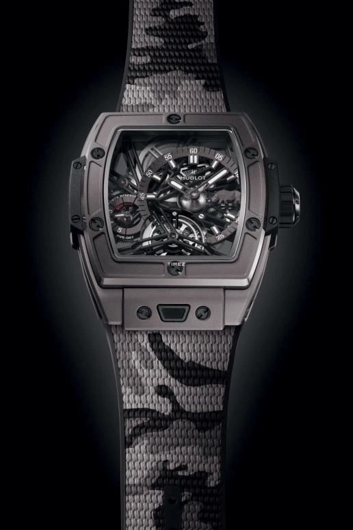 Hublot,Spirit of Big Bang 42mm,42mm,Ceramic,Skeleton,Grey,Handwound,Power Reserve Indicator,Tourbillon,645,645.FX.8020.NR.SOA24