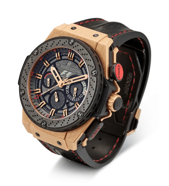 Hublot,King Power 48mm,48mm,Rose Gold,Black,Automatic,Chronograph,Day,703,703.OM.6912.HR.FMC12