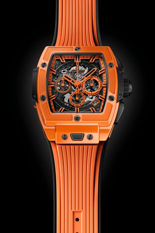 Hublot,Big Bang 42mm,42mm,Ceramic,Orange,Automatic,Chronograph,Day,642,642.CU.0110.RX