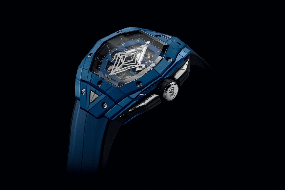 Hublot,Spirit of Big Bang 42mm,42mm,Ceramic,Skeleton,Blue,Automatic,Chronograph,Day,648,648.EX.0151.RX.MXM24