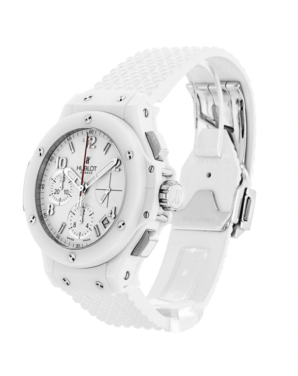 Hublot,Big Bang 41mm,41mm,Ceramic,White,Automatic,Chronograph,Day,341,341.CH.230.RW