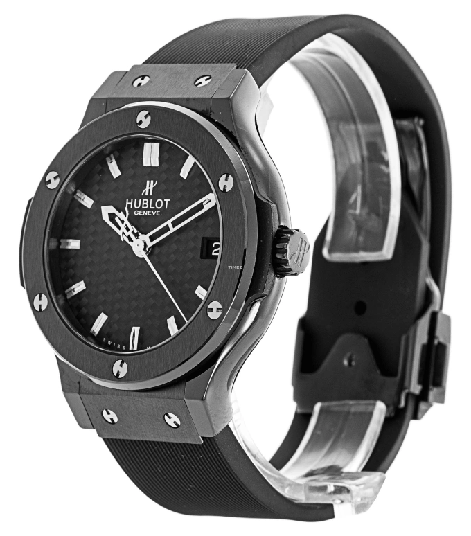 Hublot,Classic Fusion 38mm,38mm,Ceramic,Black,Quartz,Day,Sapphire,Crystal Glass,561,561.CM.1770.RX