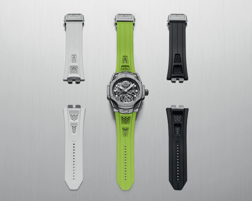 Hublot,Big Bang 44mm,44mm,Titanium,Grey,Skeleton,Automatic,Tourbillon,Sapphire,Crystal Glass,428,428.NX.0101.RX.SRA23