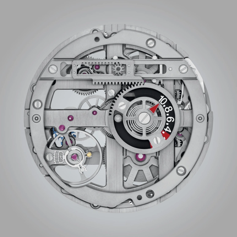 Hublot,MP 42mm,42mm,Titanium,Sapphire,Silver,Handwound,Power Reserve Indicator,240hours,917,917.NJ.6909.RX