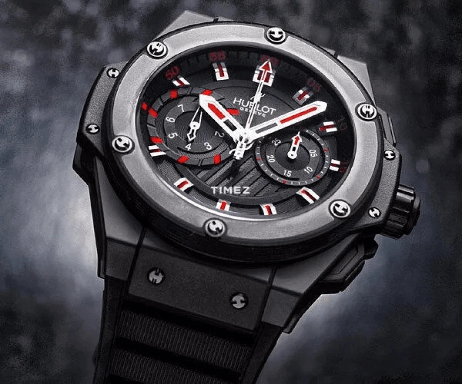 Hublot,King Power 48mm,48mm,Ceramic,Black,Automatic,Chronograph,Rattrapante,715,715.CI.1123.RX