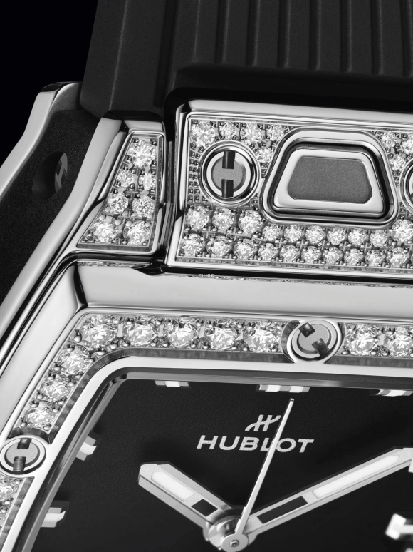 Hublot,Spirit of Big Bang 32mm,32mm,Stainless Steel,Black,Day,Sapphire,Rectangular,682,682.SX.1170.RX.1604