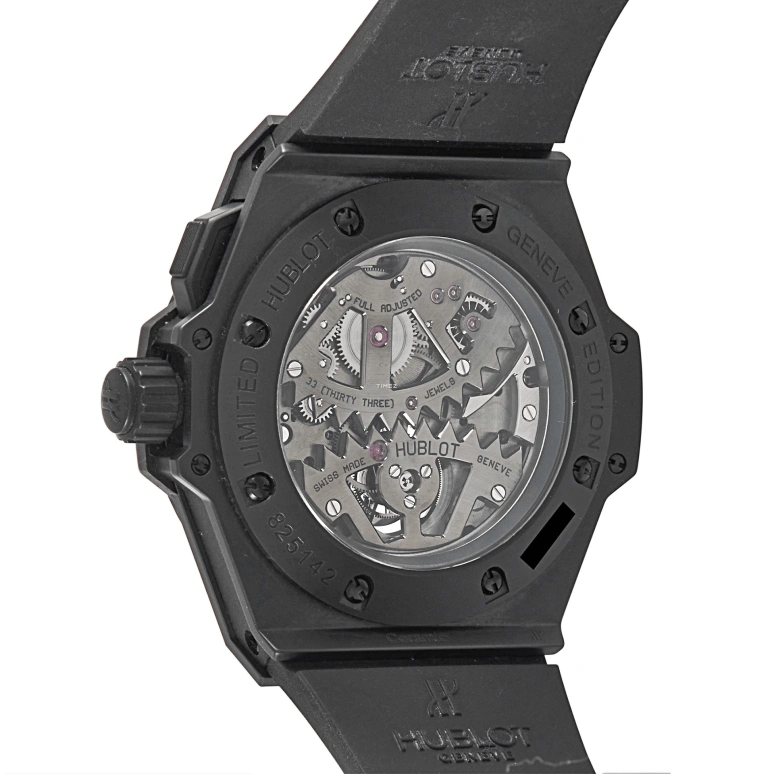 Hublot,Big Bang 48mm,48mm,Ceramic,Skeleton,Black,Handwound,Chronograph,Tourbillon,708,708.CI.0110.RX